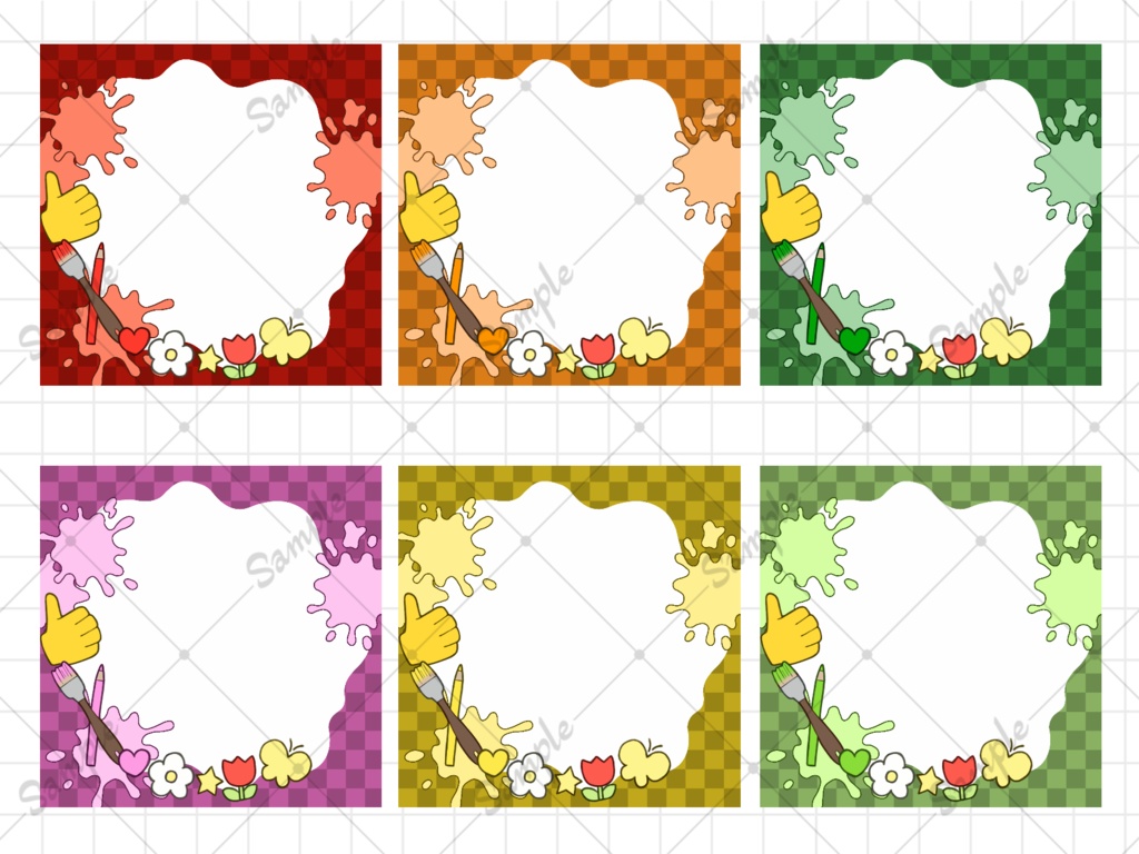 イラスト企画向けアイコンリング&ヘッダー素材【IRIAM専用】