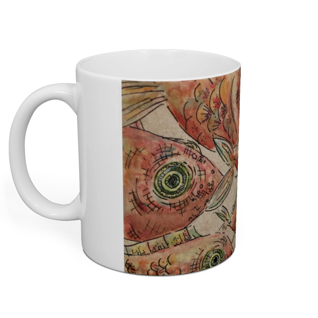 Red Fish Mug