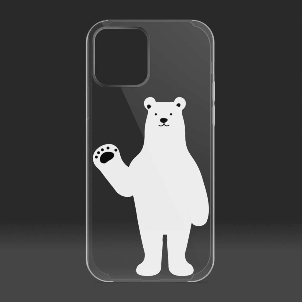シロクマ iPhoneケース