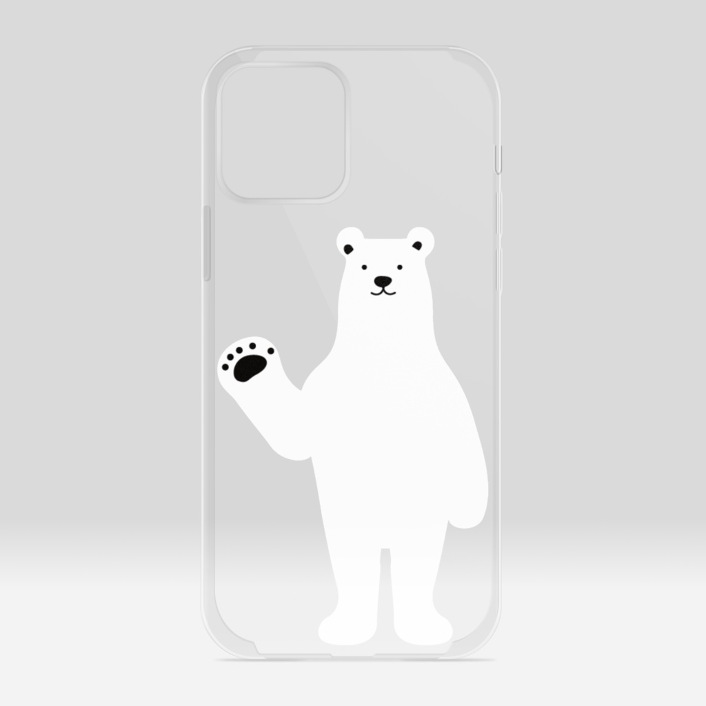 シロクマ iPhoneケース
