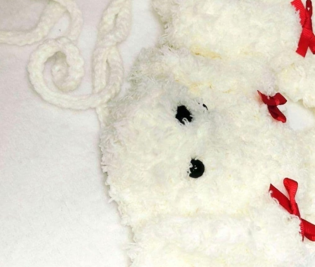 トイプードルのイヤーマフ 赤