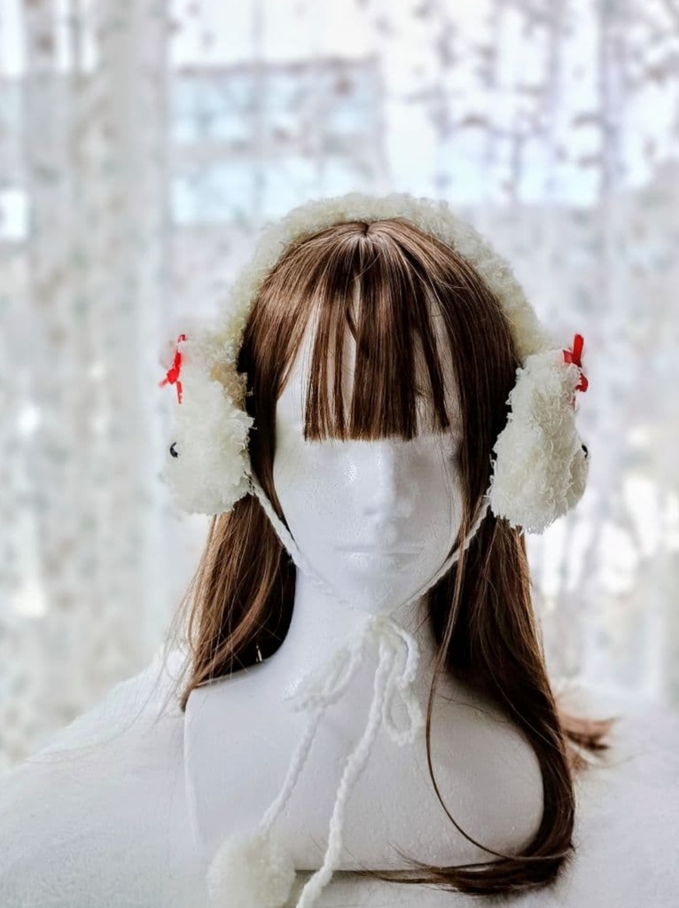 トイプードルのイヤーマフ ヘッドドレス