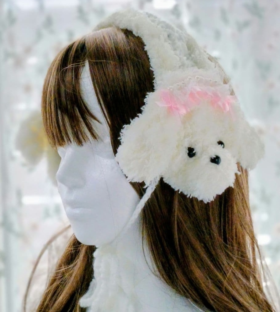 トイプードルのイヤーマフ ヘッドドレス