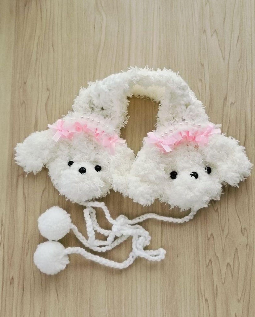 トイプードルのイヤーマフ ヘッドドレス