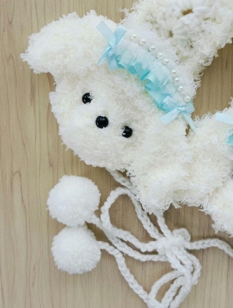 トイプードルのイヤーマフ ヘッドドレス