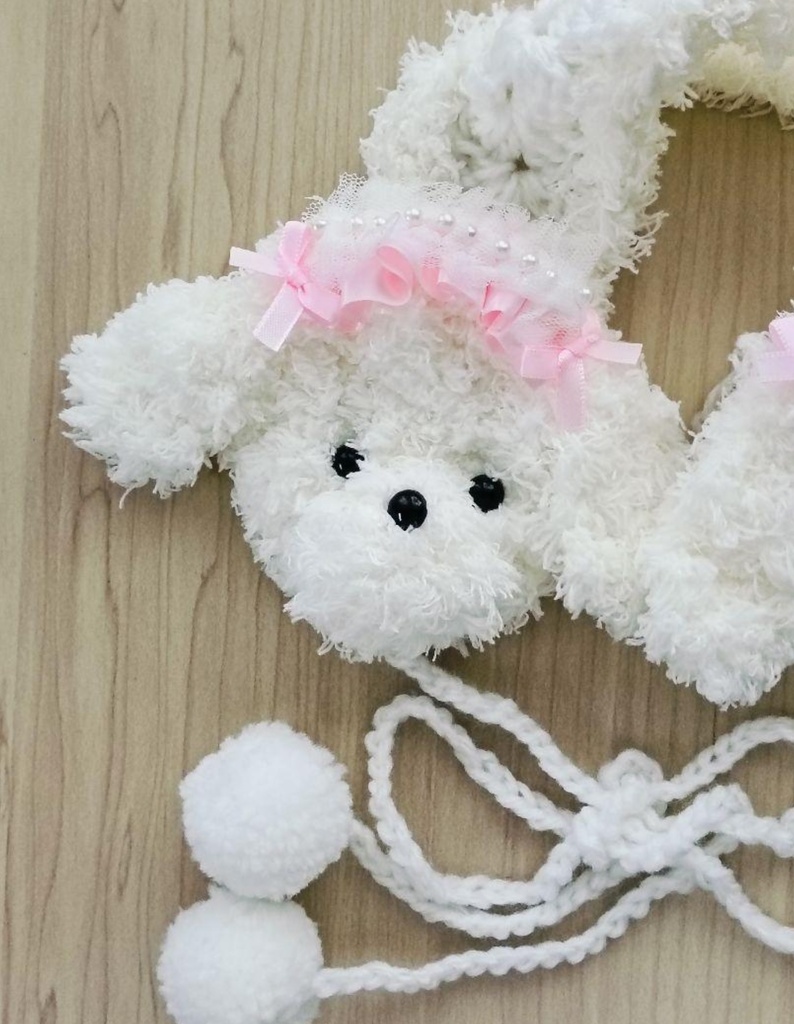 トイプードルのイヤーマフ ヘッドドレス