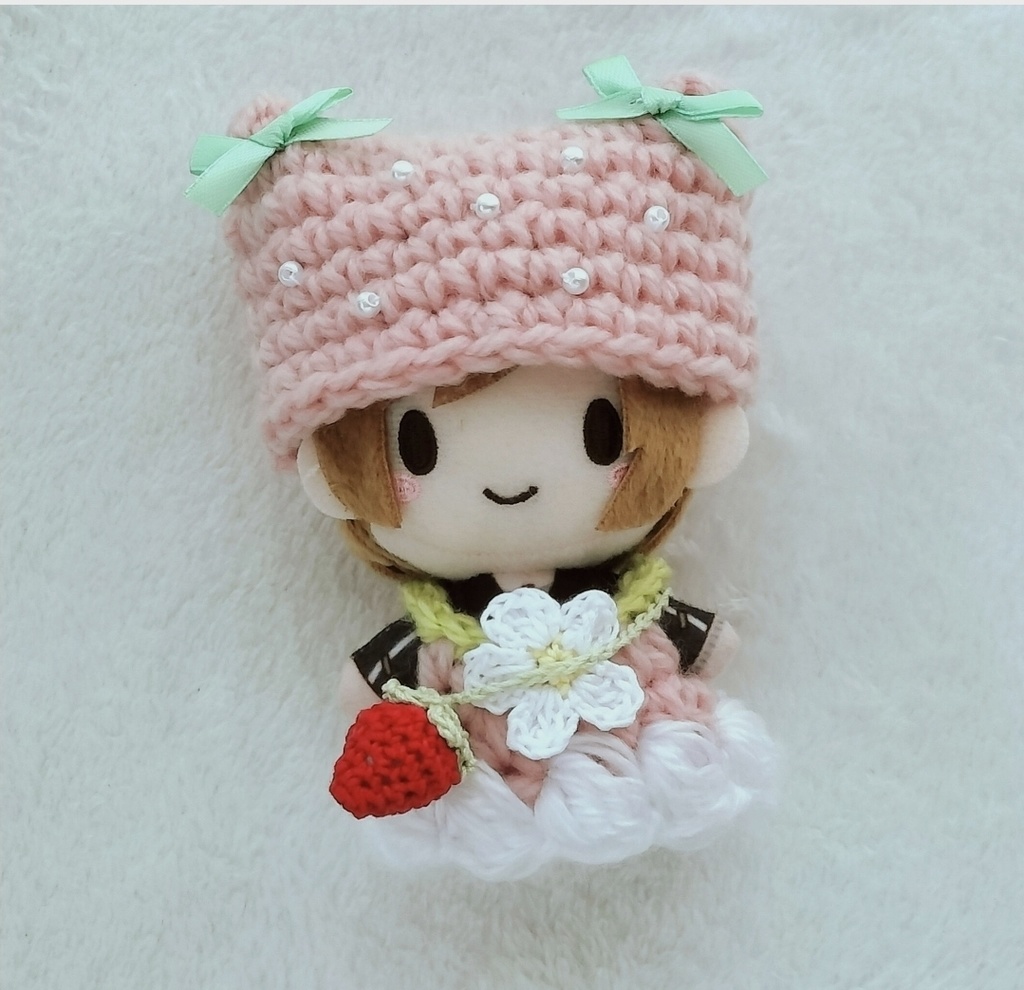 【10cmぬい服】つぶつぶいちごセット