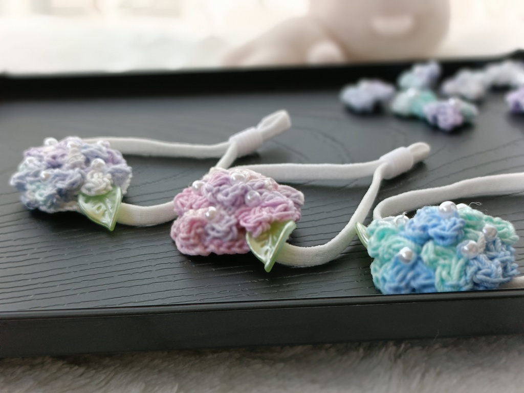 あじさいヘッドドレス 期間限定作品 ぬい用 ぬい活