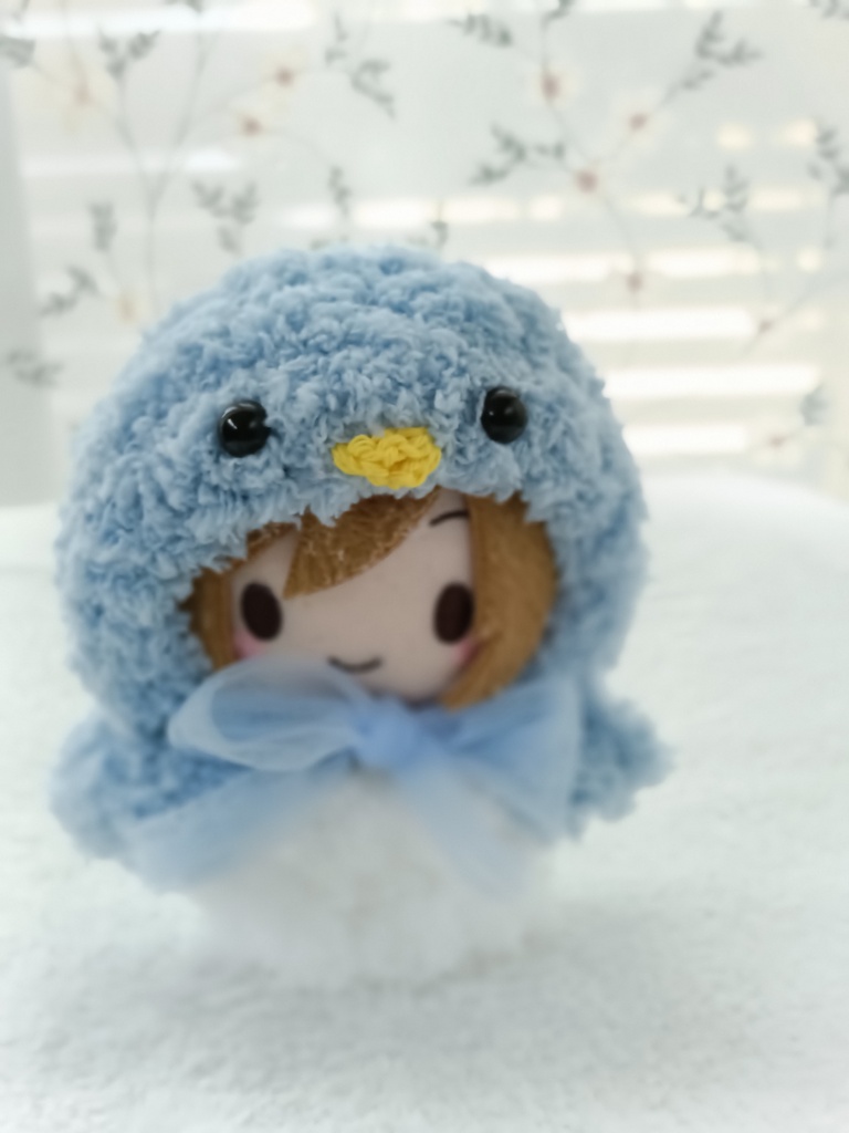 【8/4通販開始】ペンギン着ぐるみ風ケープ パステルカラー ちびぐるみ にじぱぺっと もこもこ コスプレ