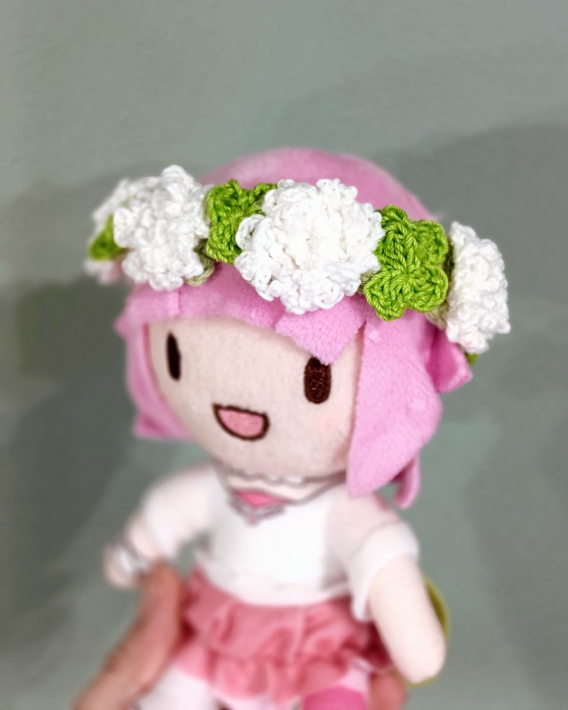 【8/4通販開始】シロツメクサの花冠 ブレスレット ぬい用装飾品