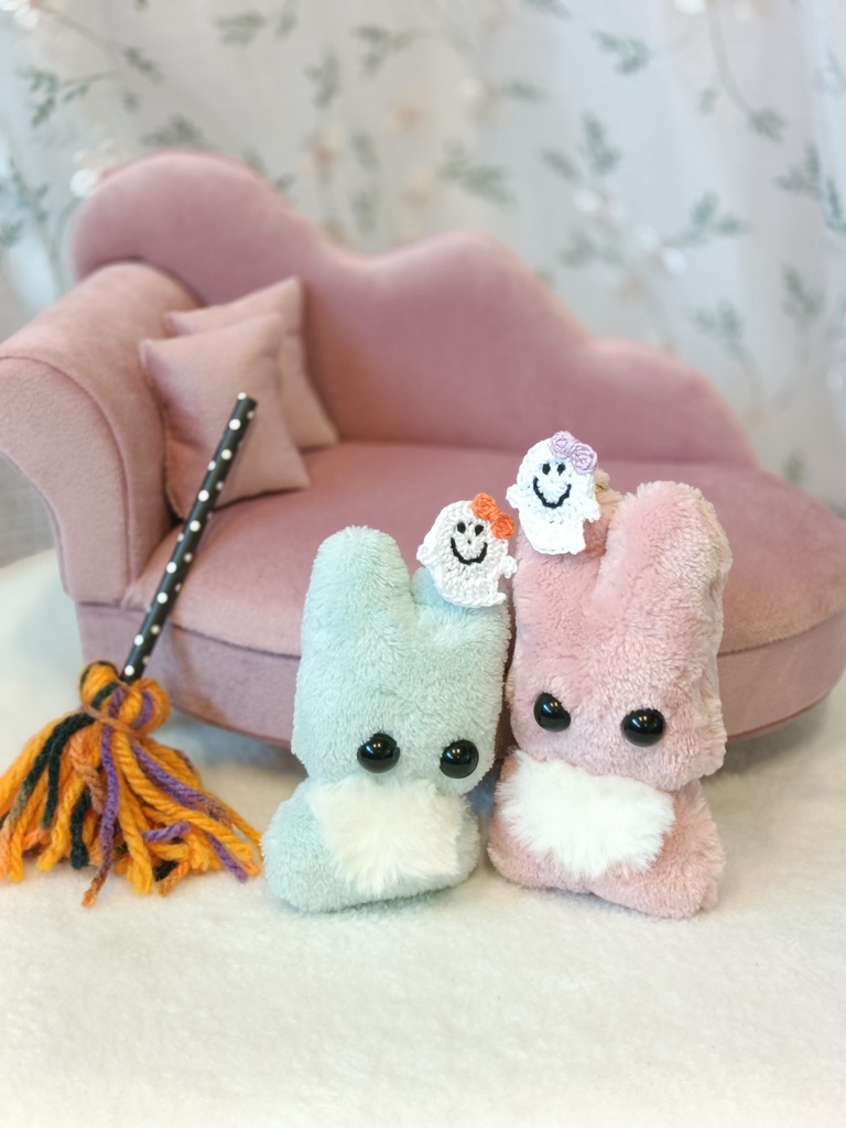 【ハロウィン限定品】親指を隠せるおばけリング オレンジ 紫
