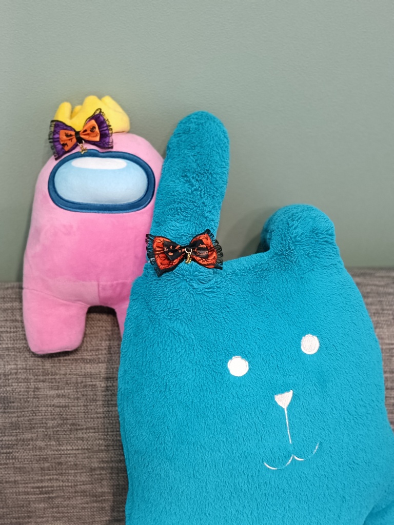 ハロウィンリボンヘッドドレス チョーカー ぬい活 ぬい用 ぬいぐるみ