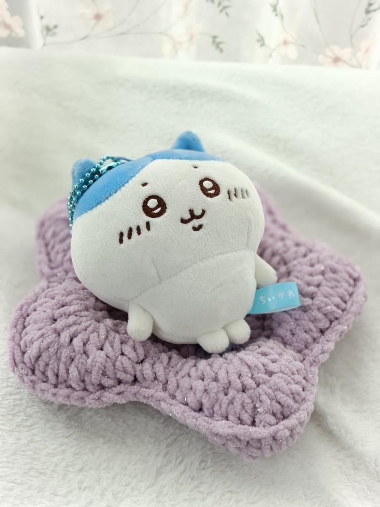 【10/9通販開始】ゆめみごこちお星さまクッションラグ ぬい用小物 ラメ入り ゆめかわいい