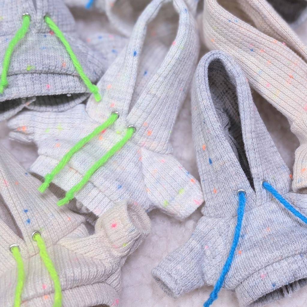 【ぷにみおサイズ】ネオンカラーフーディ
