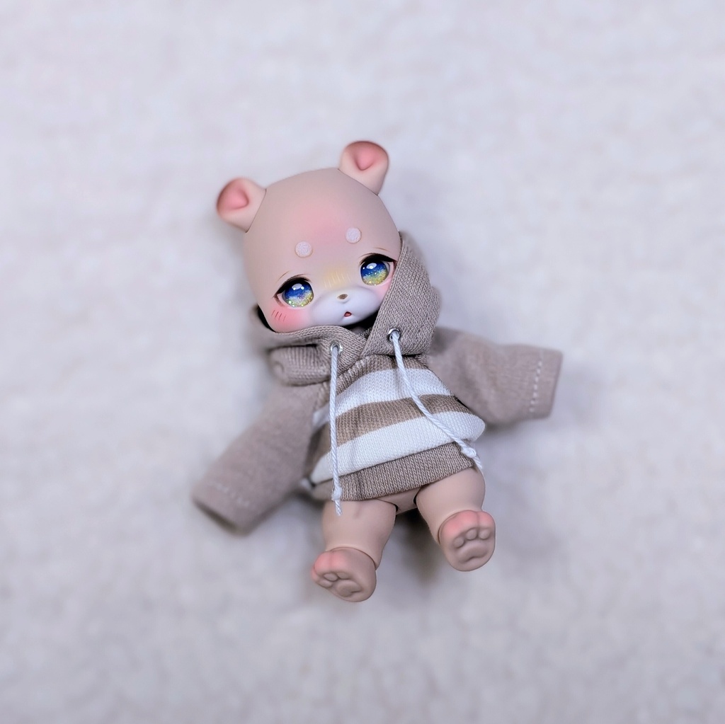 【kumukuku pukoサイズ】ボーダーフーディ