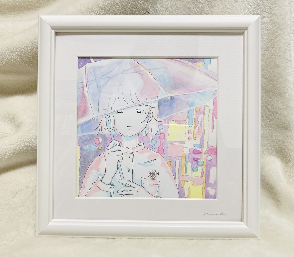 「溶けて、流れて、消えて。」原画