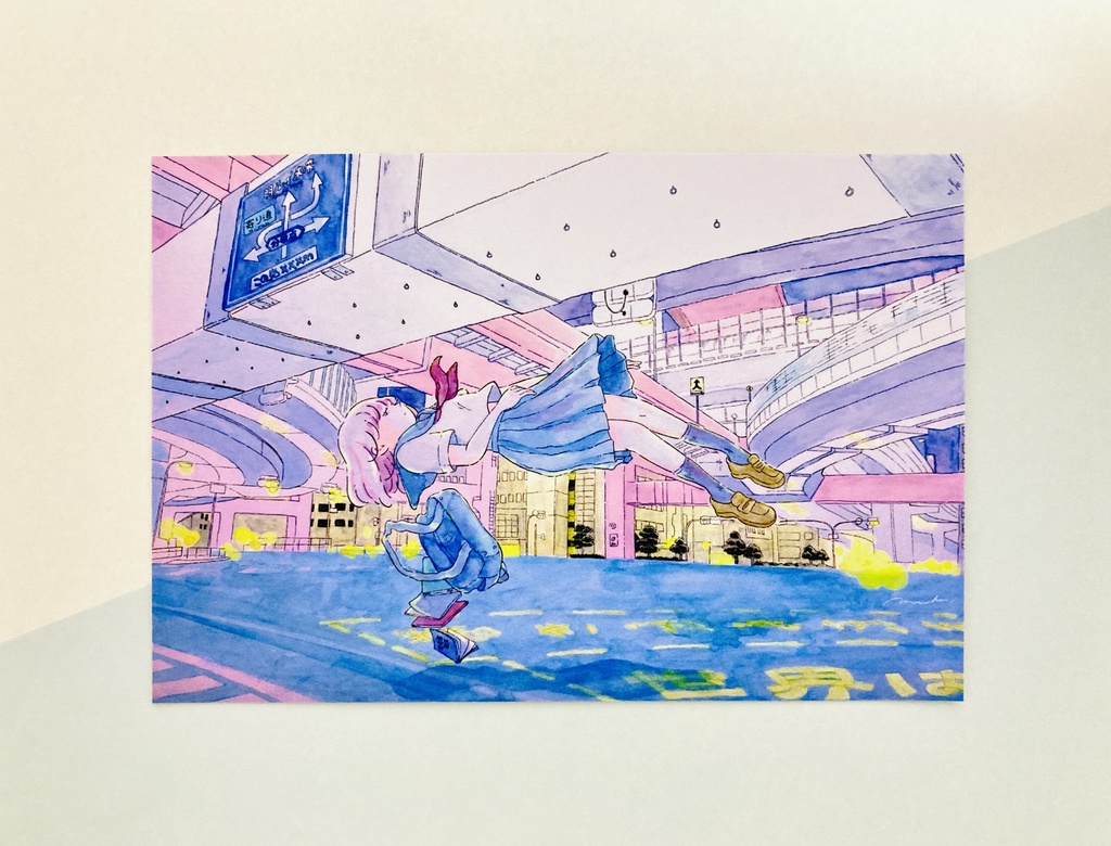 ポストカード「少女的未来分岐点」