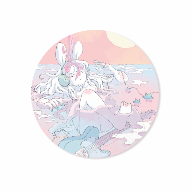 憧れに浸るステッカー