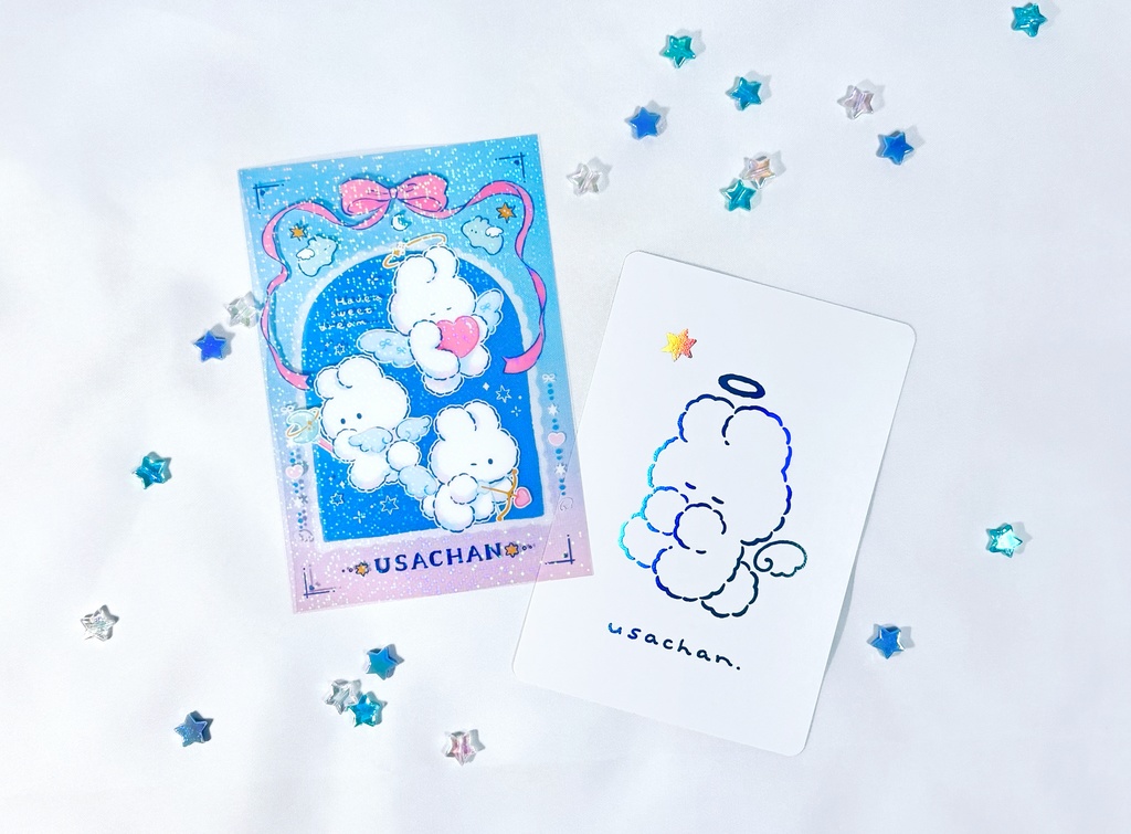 イラストカード(2種セット)【USACHAN】