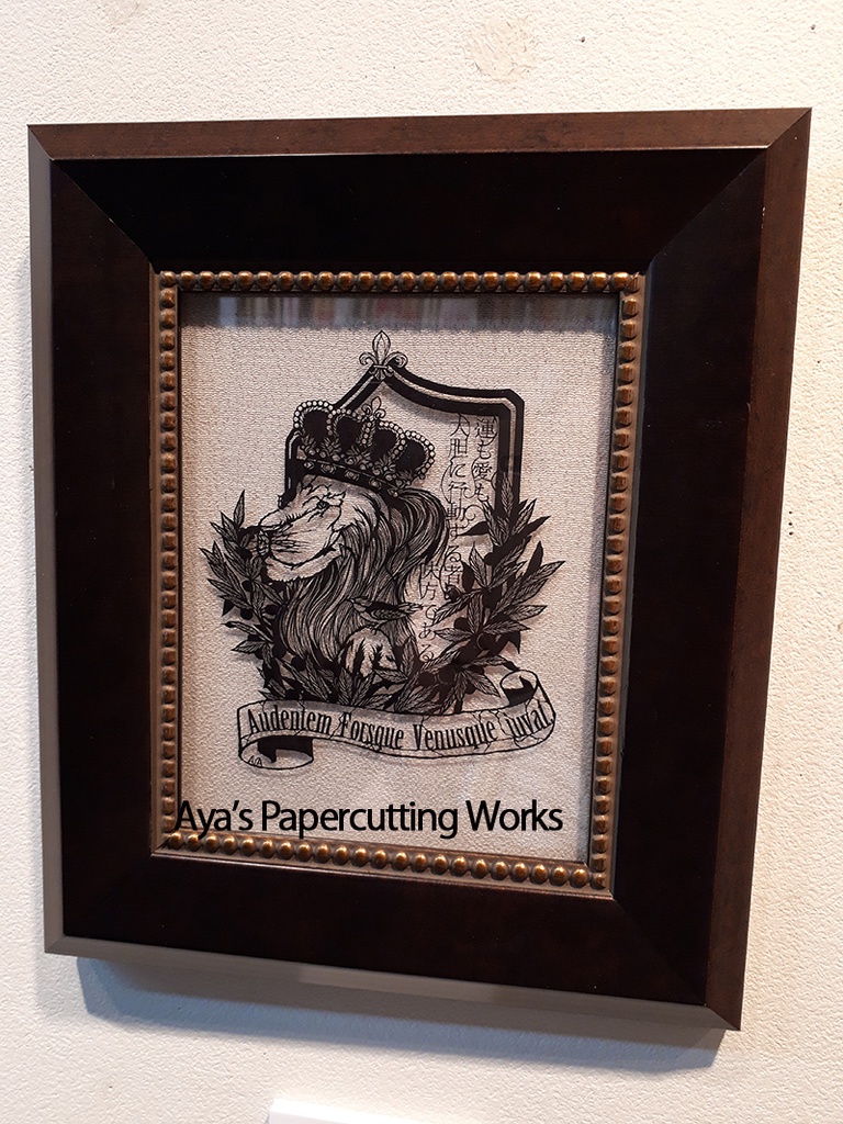 【切り絵】小鳥の恋