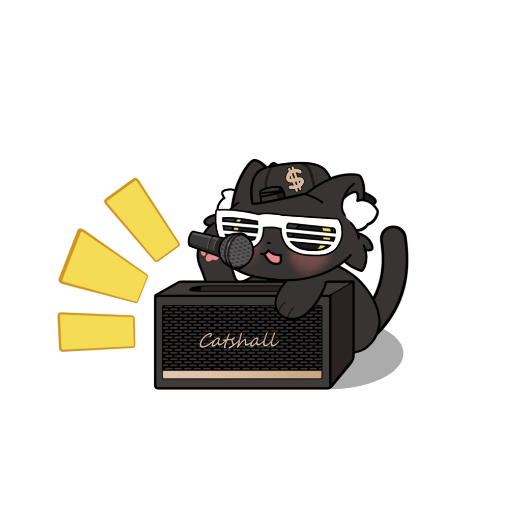 【VTS】【VTuber向け】Customizable Speaker Cat Vtuber Model