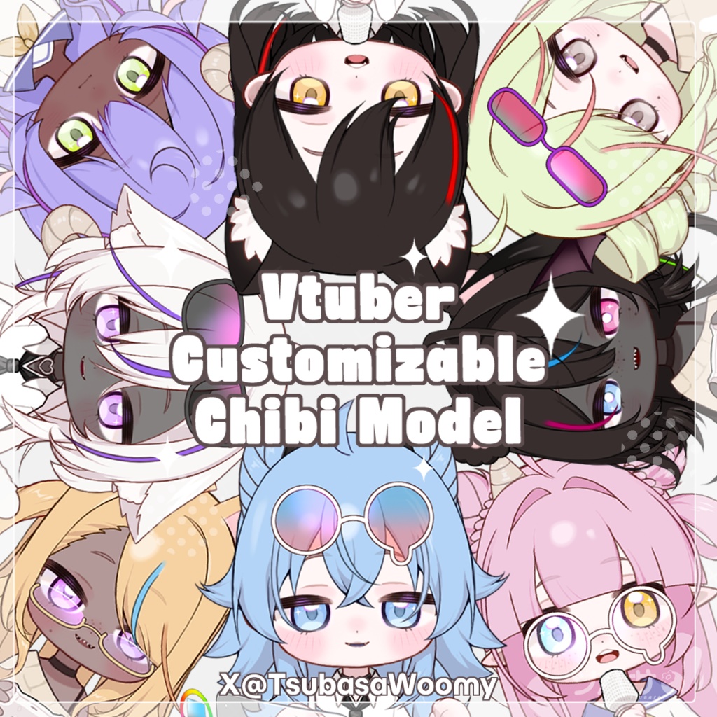 【VTS】【VTuber モデル】Tsubasa's Chibi Customizable Model