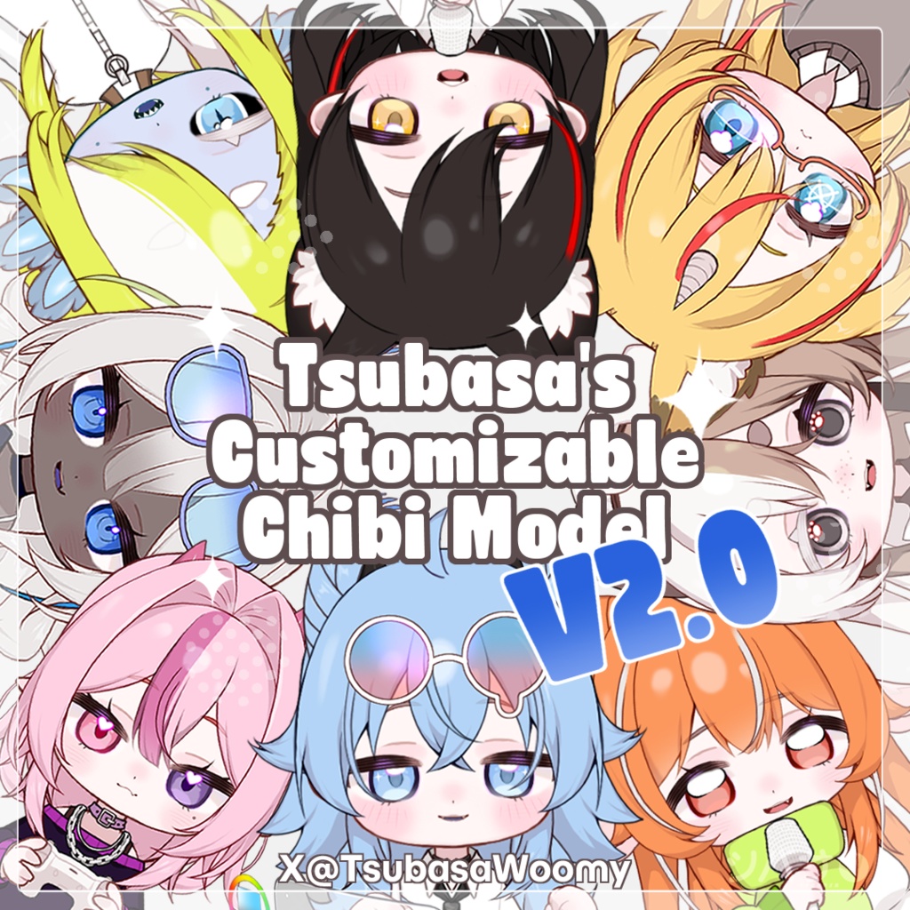 【VTS】【VTuber モデル】Tsubasa's Chibi Customizable Model V2.0