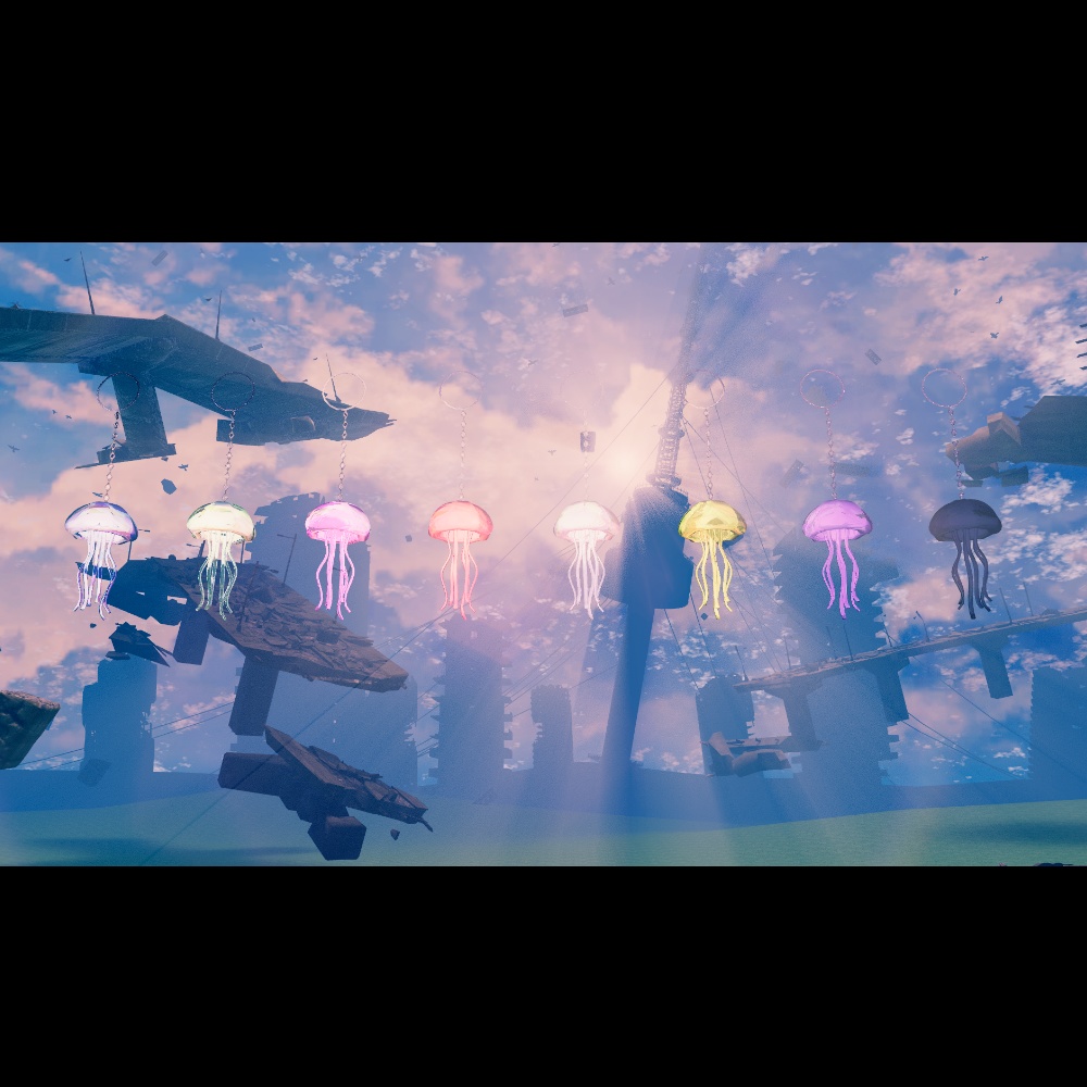 【VRC想定】MA対応_Jewel jellyfish earring