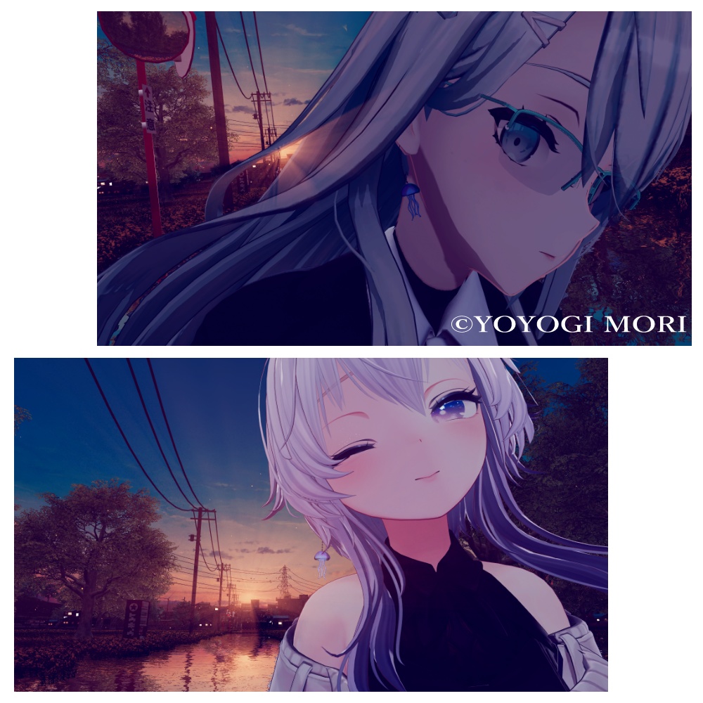 【VRC想定】MA対応_Jewel jellyfish earring