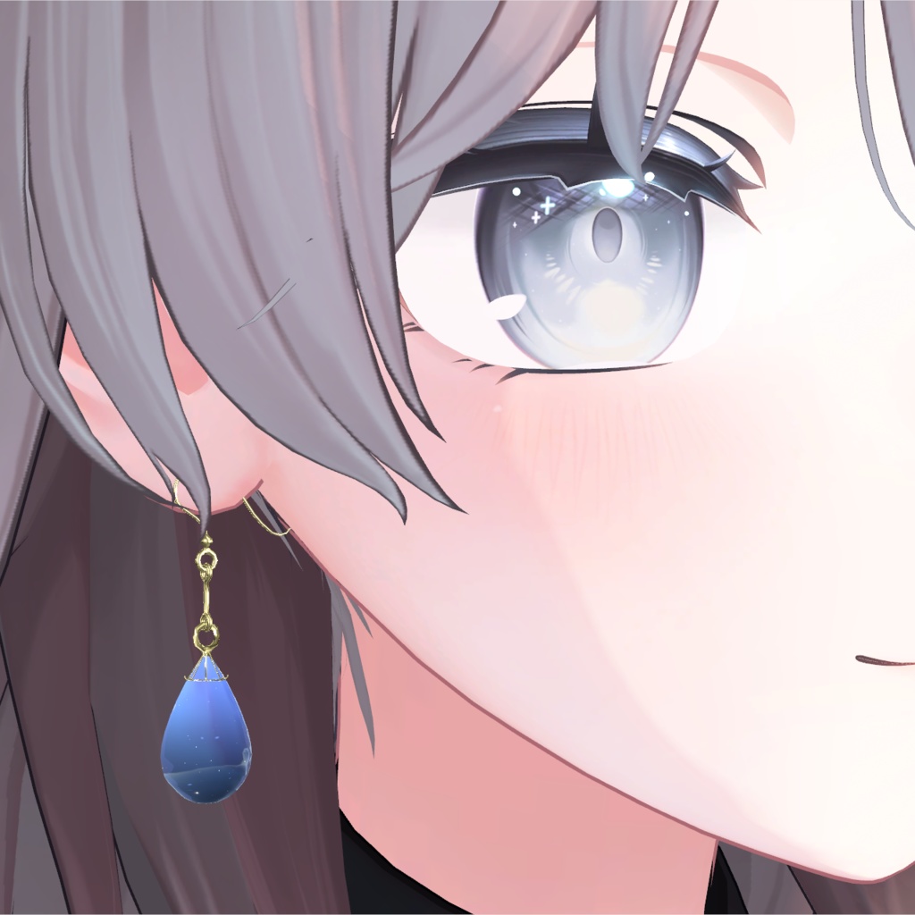 【VRC想定】sky drop earring