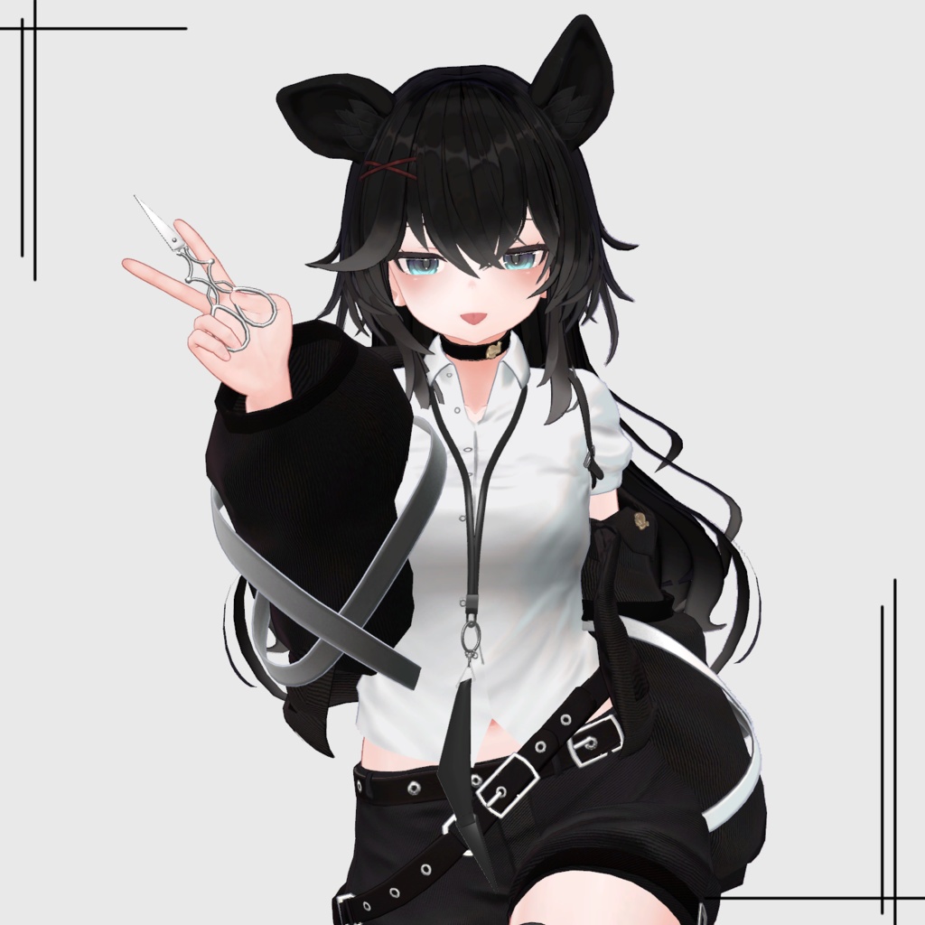 【VRC想定】scissors holder