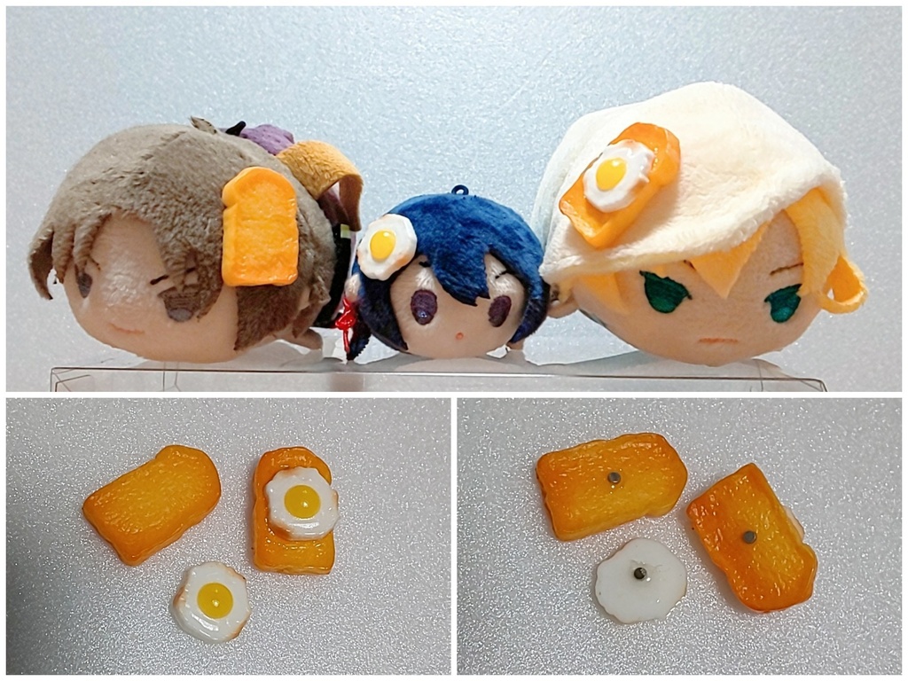 目玉焼きースト ぬい飾り