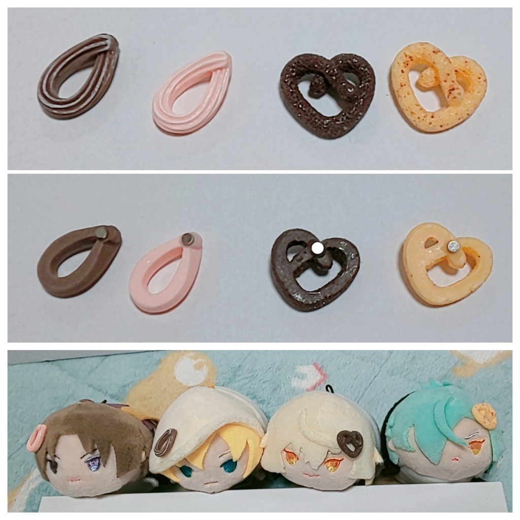 お菓子の、ぬい飾り