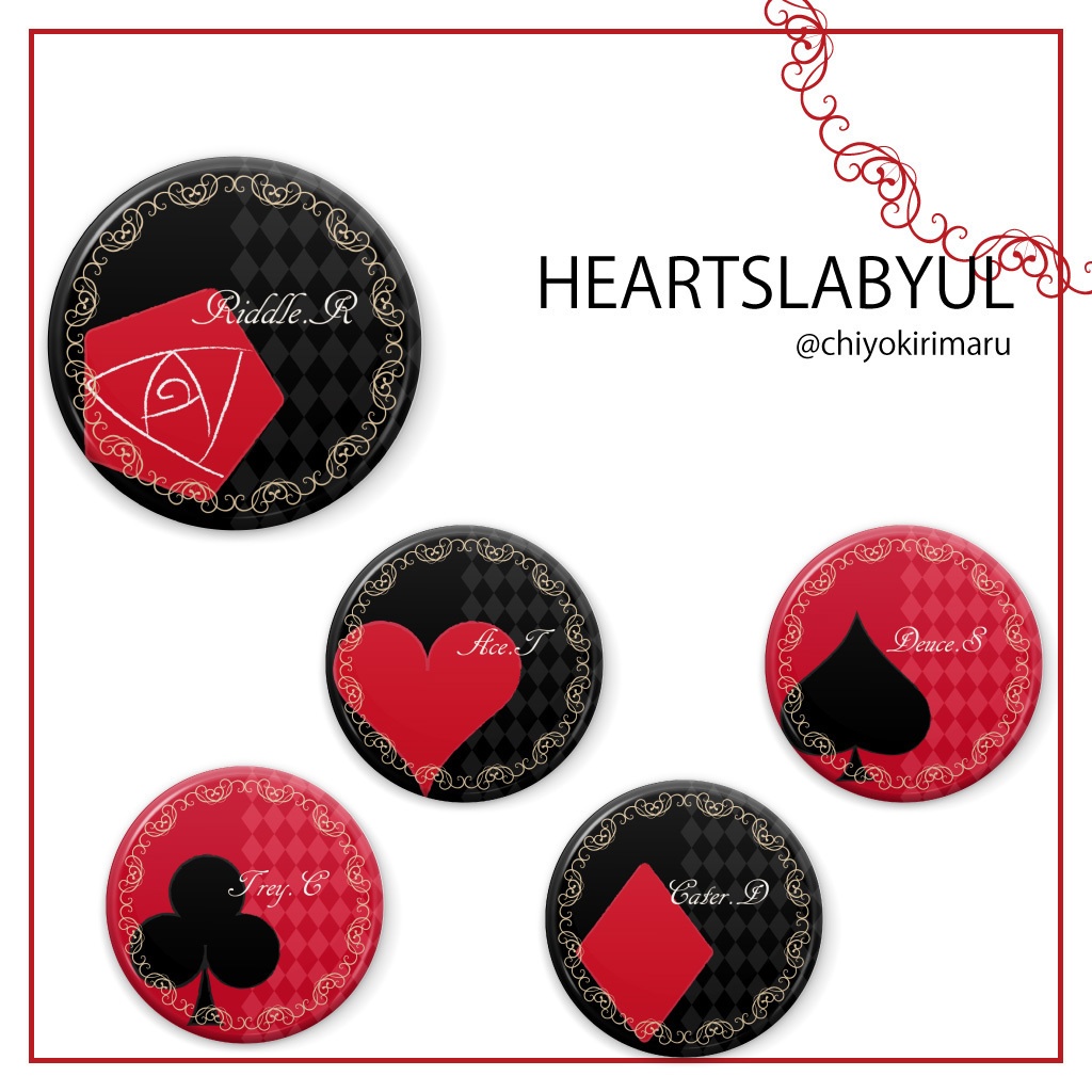 【販売終了】ツイステ イメージ57mm缶バッジ