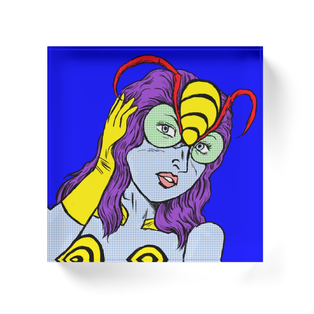 「ロイ・リキテンスタイン」タッチの蜂女