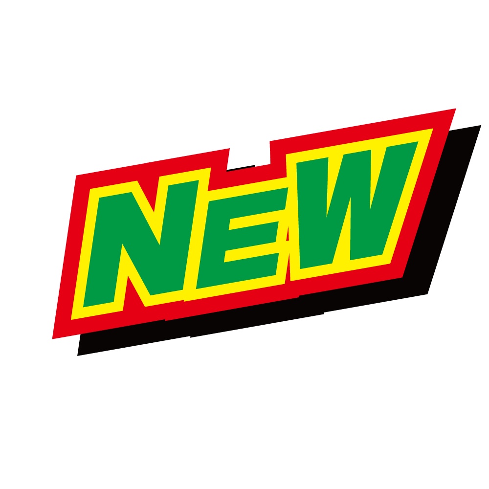 NEWマーク素材01｜レトロ斜体フレームPOP