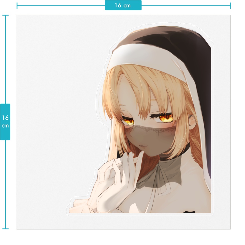 【非公式】 シスター・クレア ステッカー【にじさんじ】