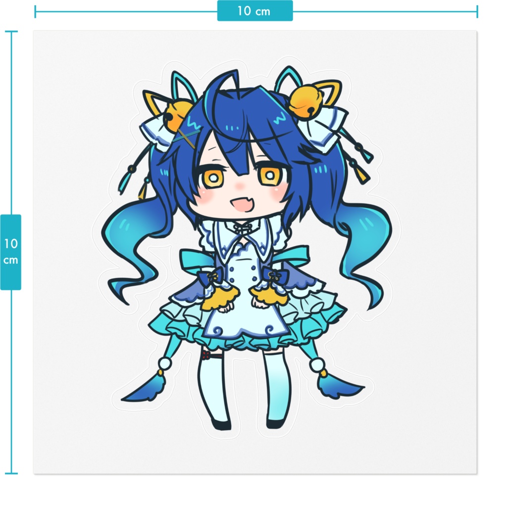 【非公式】 天宮こころ デフォルメ ステッカー 【にじさんじ】