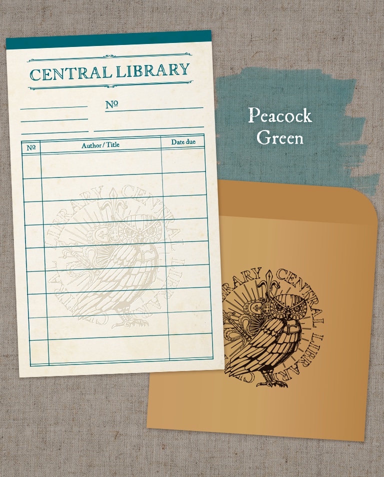 図書貸出票型メッセージカード【蔵書票シリーズ】(同人誌と一緒に購入してください)