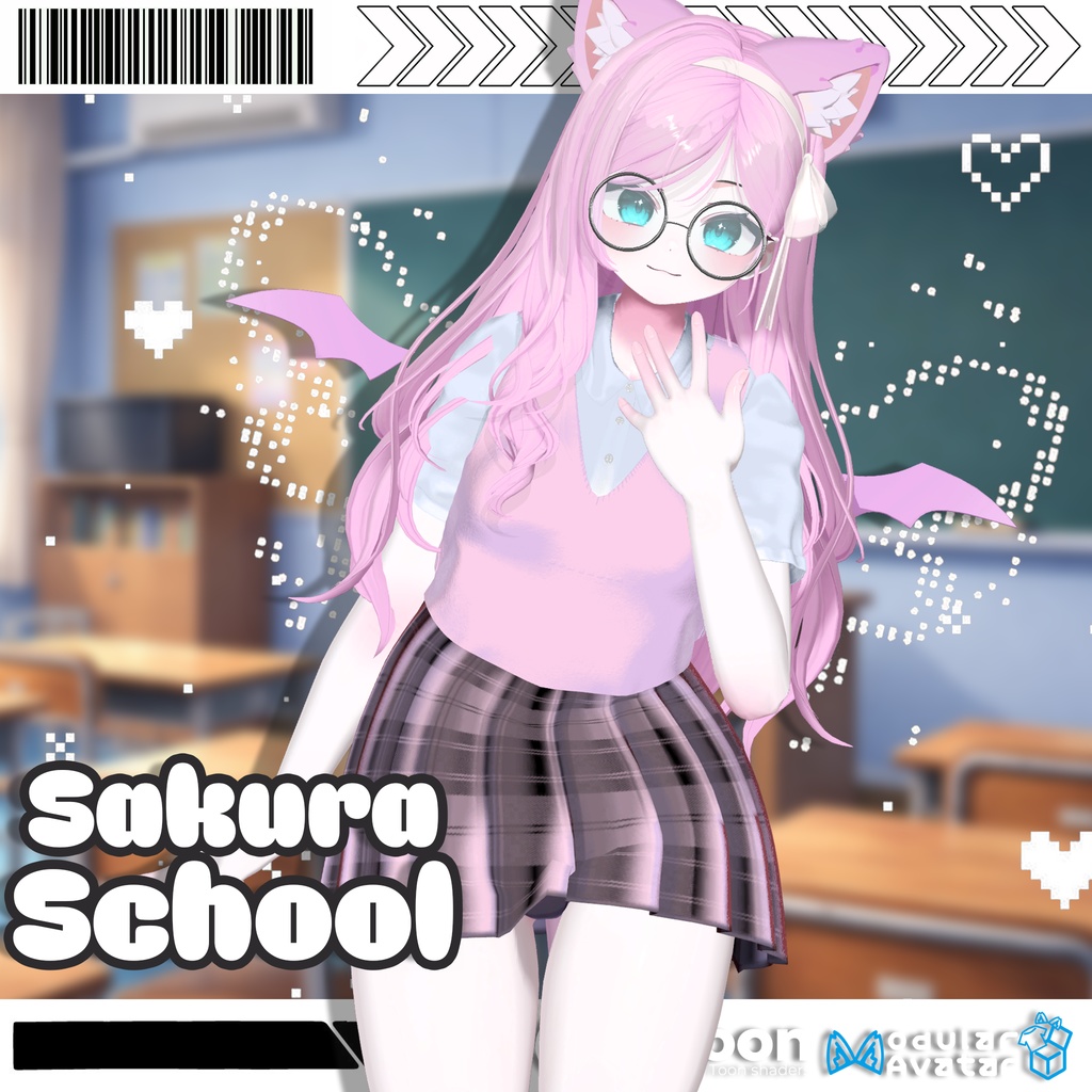 【24アバター対応】✨ open sale!!✨ Sakura School [VRChat]
