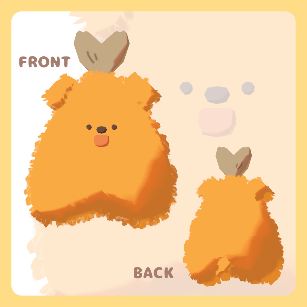 あじふらいぬ【オリジナル3Dモデル】