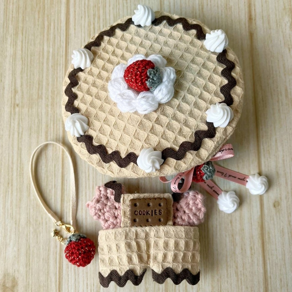 再販🍓‪ෆ‪.*･ﾟワッフル4点セット🧇くすみピンク🍓