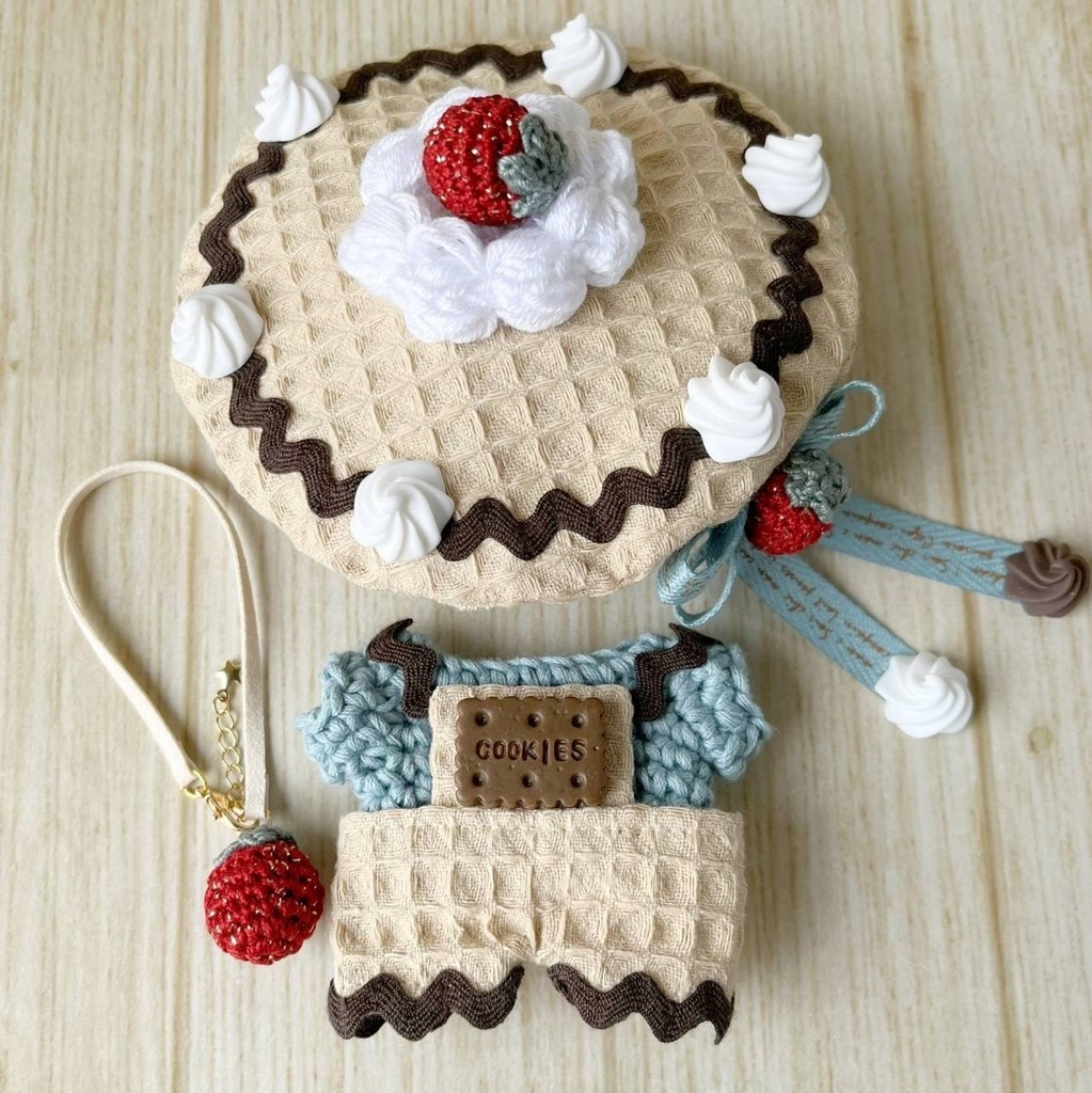 11cm🍓✨🍓ワッフル4点セット🧇🍓くすみミント🍓