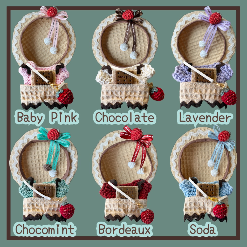 💖11cm🍓ワッフル4点セット🧇