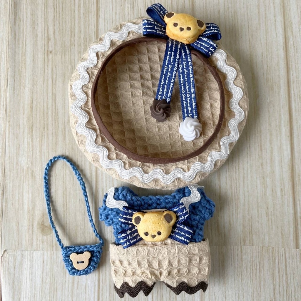 11cm♡くまちゃんクッキー4点セットʕ ·ᴥ·ʔ Blue
