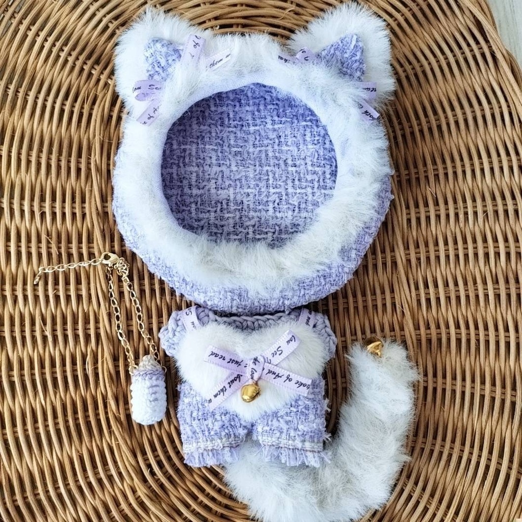 11cm♡子猫ちゃん4点セット♡ラベンダー♡