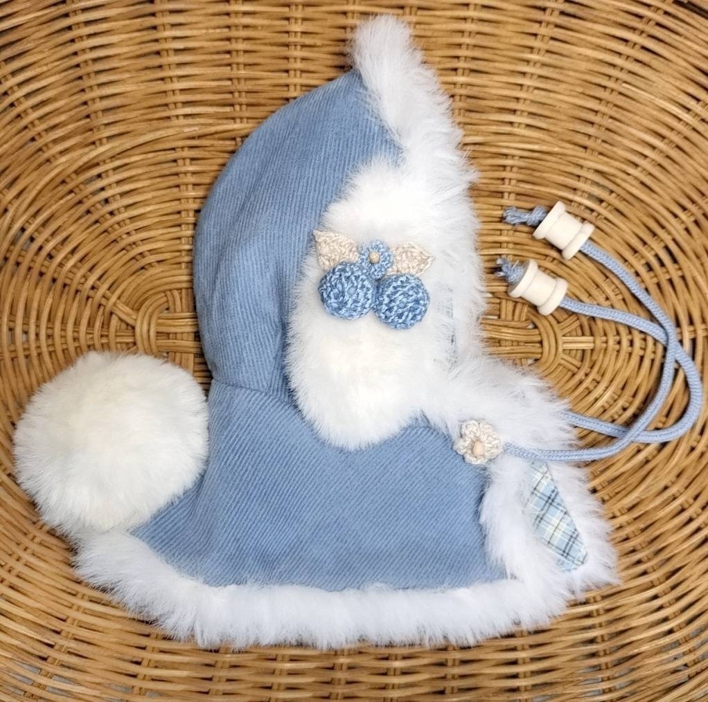 12cm♡カントリーたれみみうさちゃんコート❤︎サックス