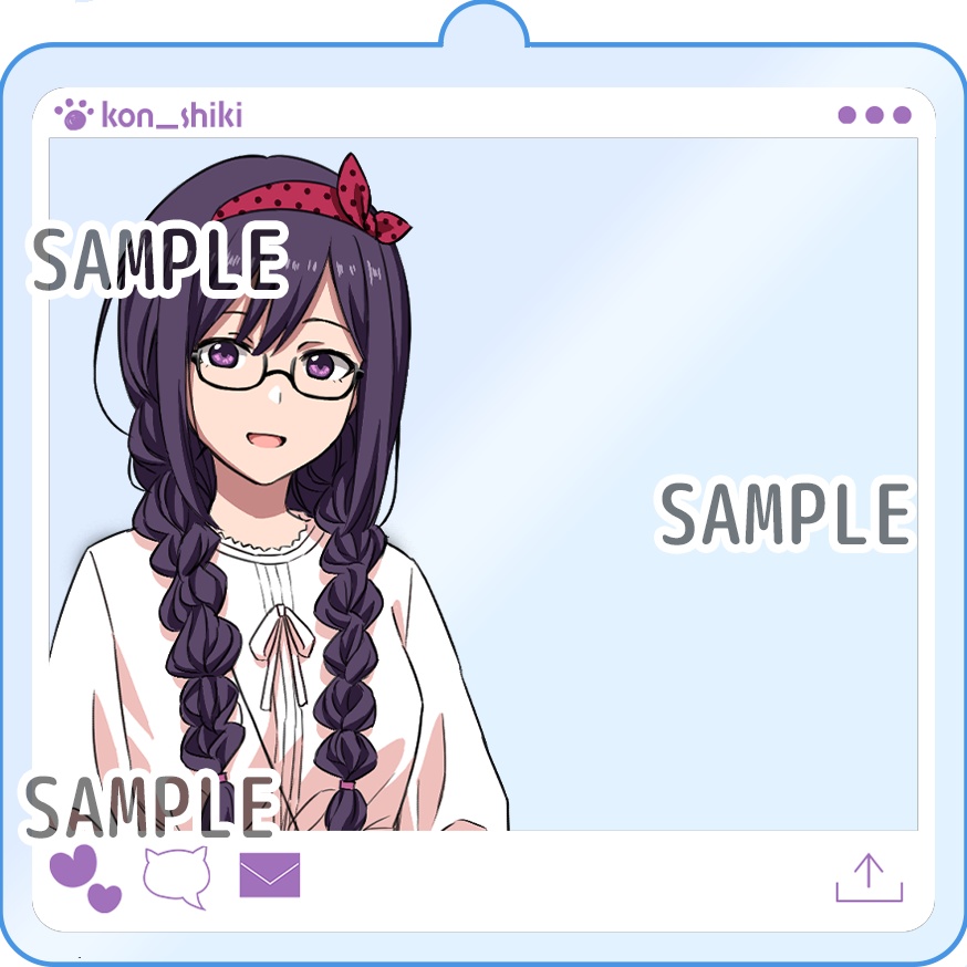 SNS風アクリルキーホルダー