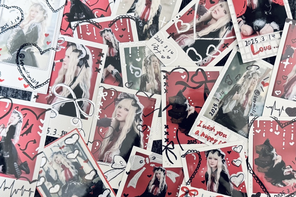 チェキ風落書きカード