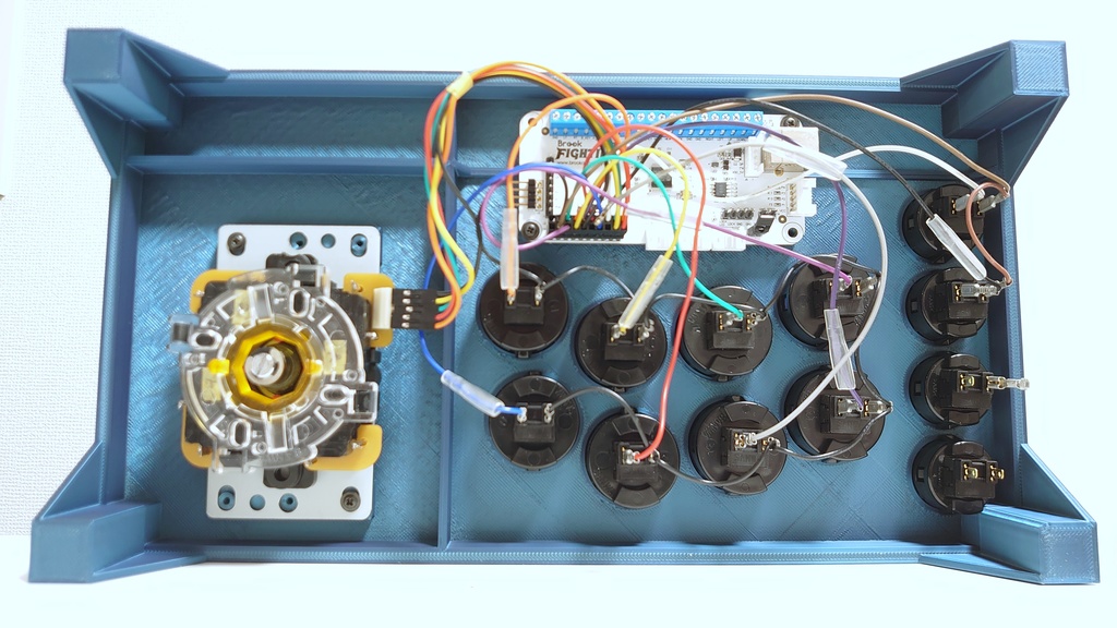 アケコンケース(ブルーメタリック風)※ケースのみ販売